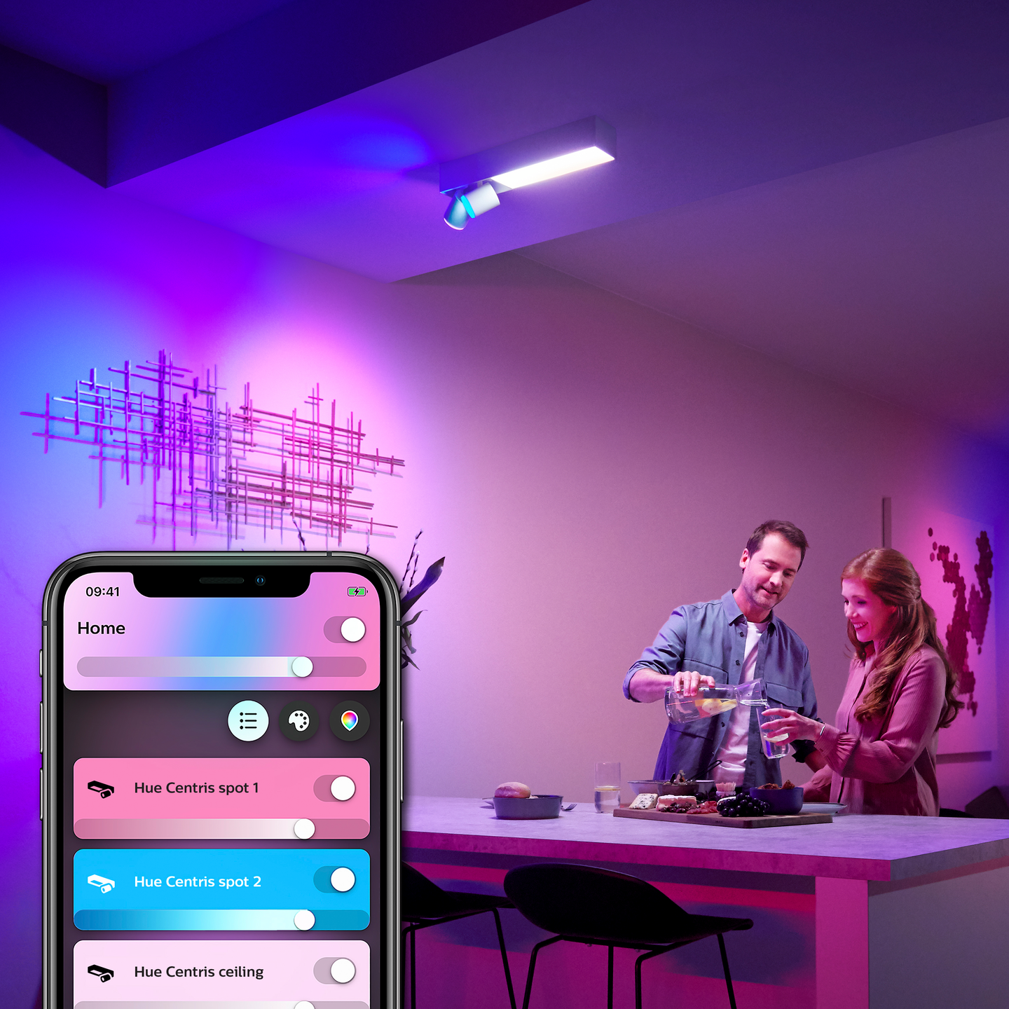 Kattovalaisin Philips Hue Centris 1560lm valkoinen