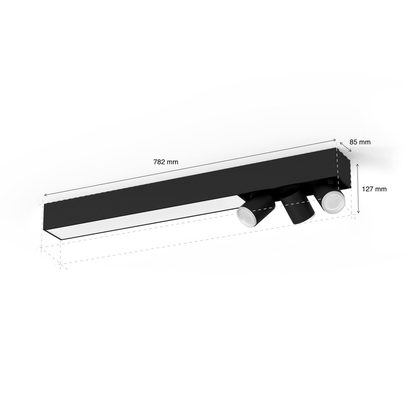 Kattovalaisin Philips Hue Centris 3550lm musta