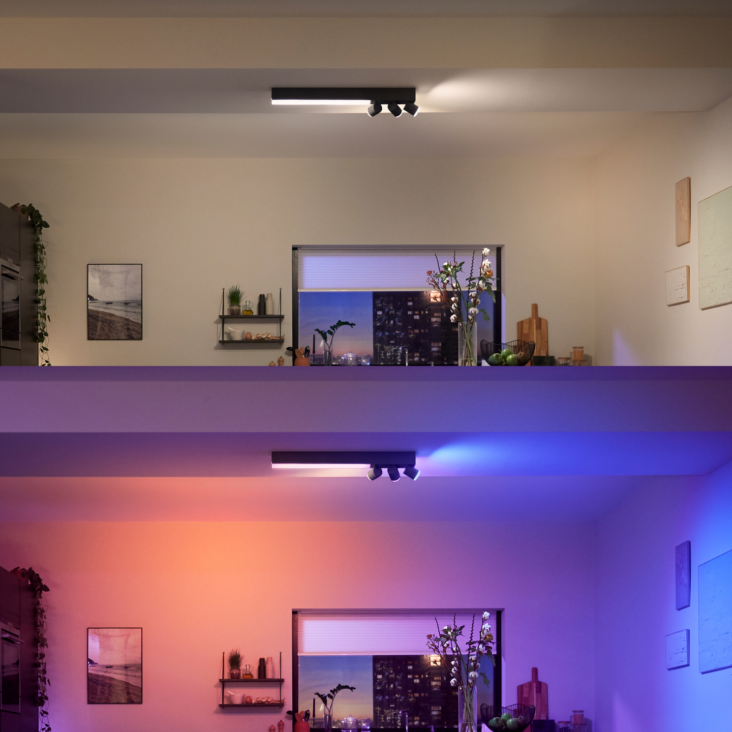 Kattovalaisin Philips Hue Centris 3550lm musta