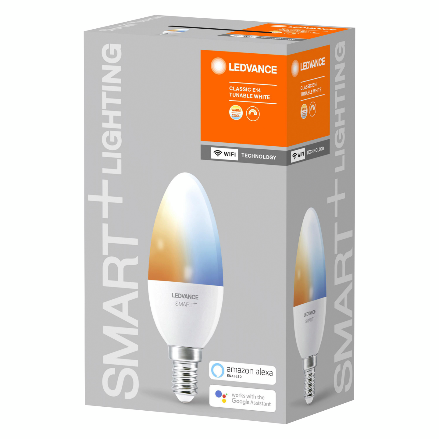 LED-LAMPA LEDVANCE SMART KRON (40) E14 DIM TW 2700-6500K MATT SMART+ WIFI