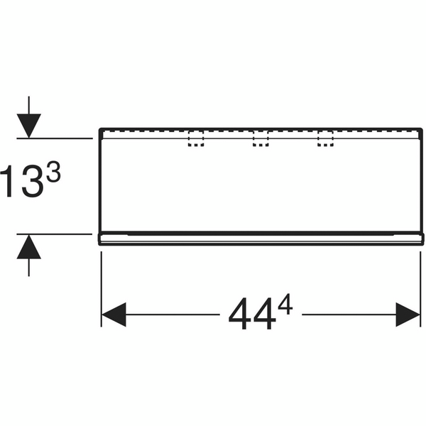 Seinähylly Geberit Acanto L45 K14,8 S15,9cm hiekanharmaa