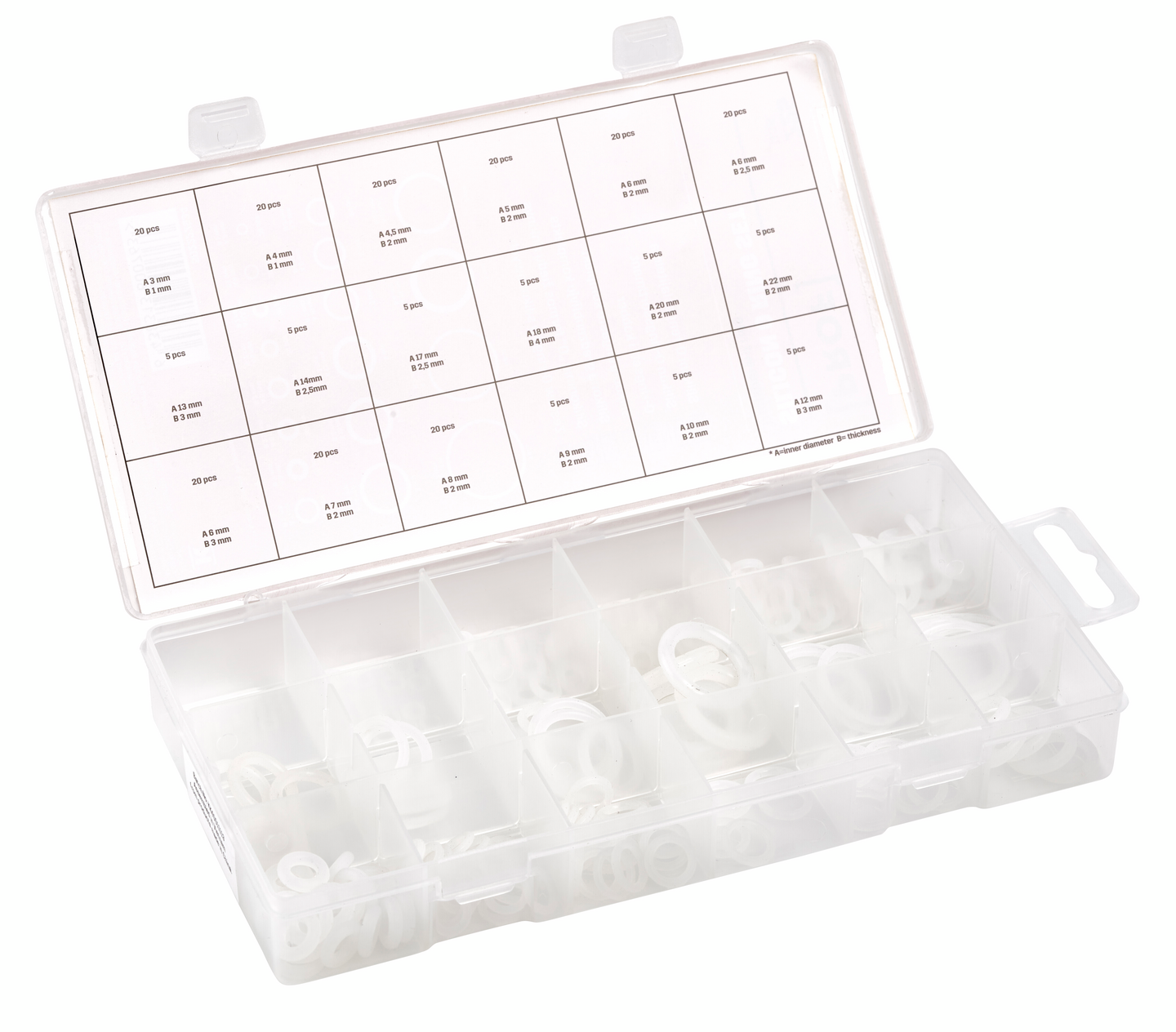 O-rengaslajitelma silikoni PROF 225 osaa