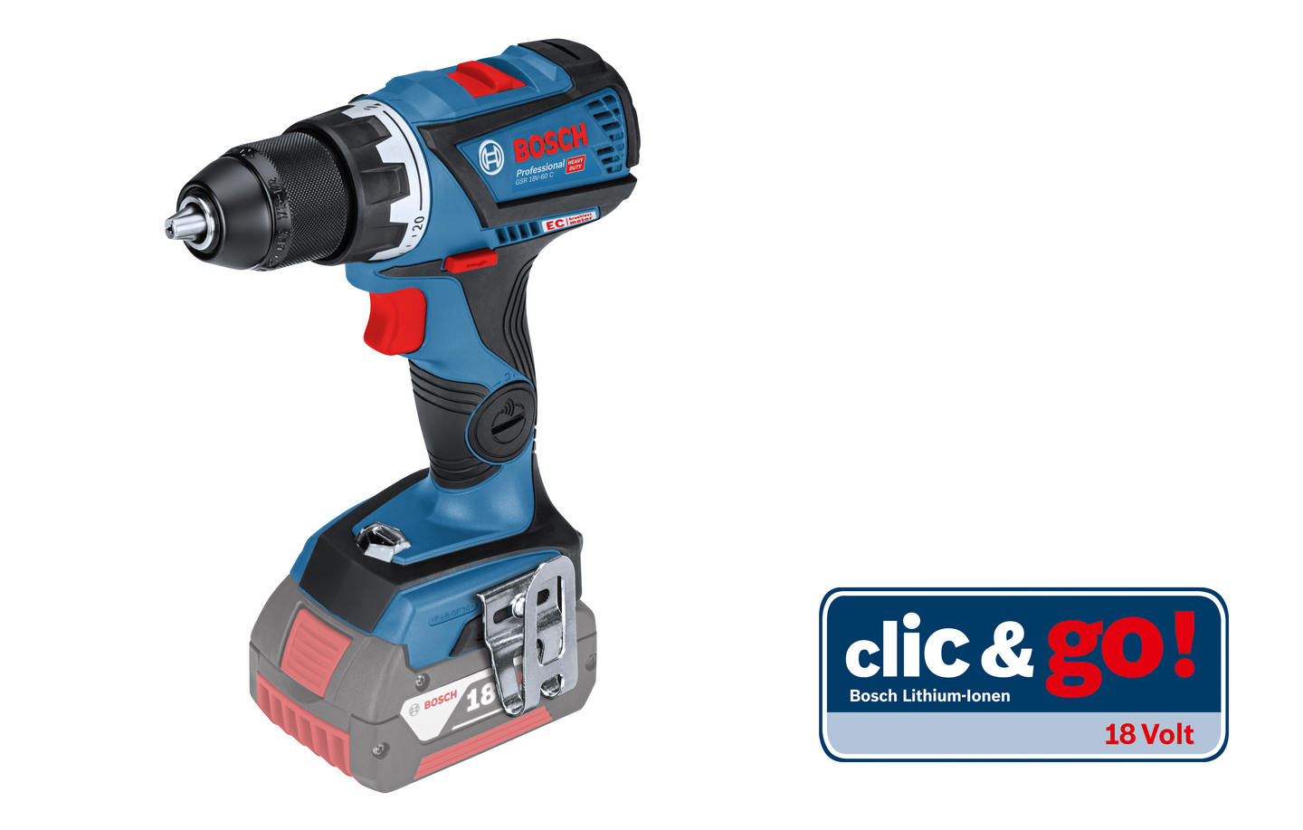 Akkuporakone Bosch GSR 18V-60C Solo L-BOXX