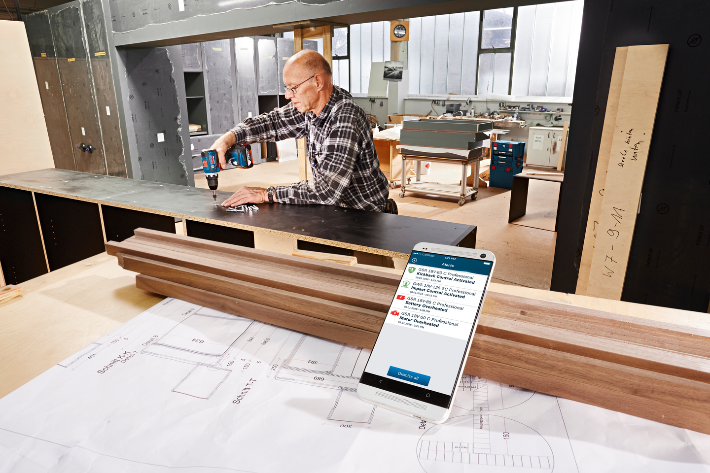 Akkuporakone Bosch GSR 18V-60C Solo L-BOXX