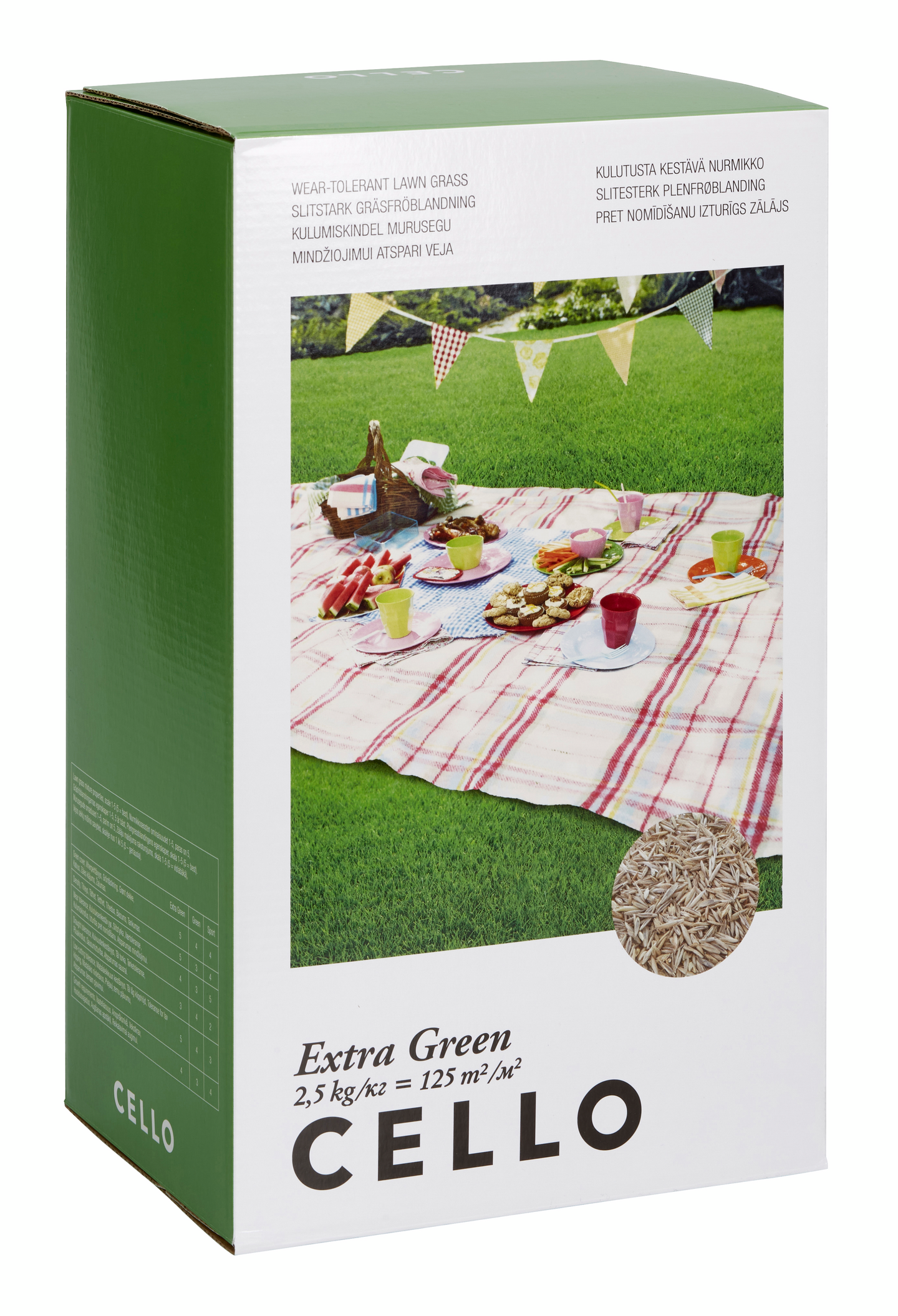 Nurmikkoseos Cello Extra Green 2,5kg