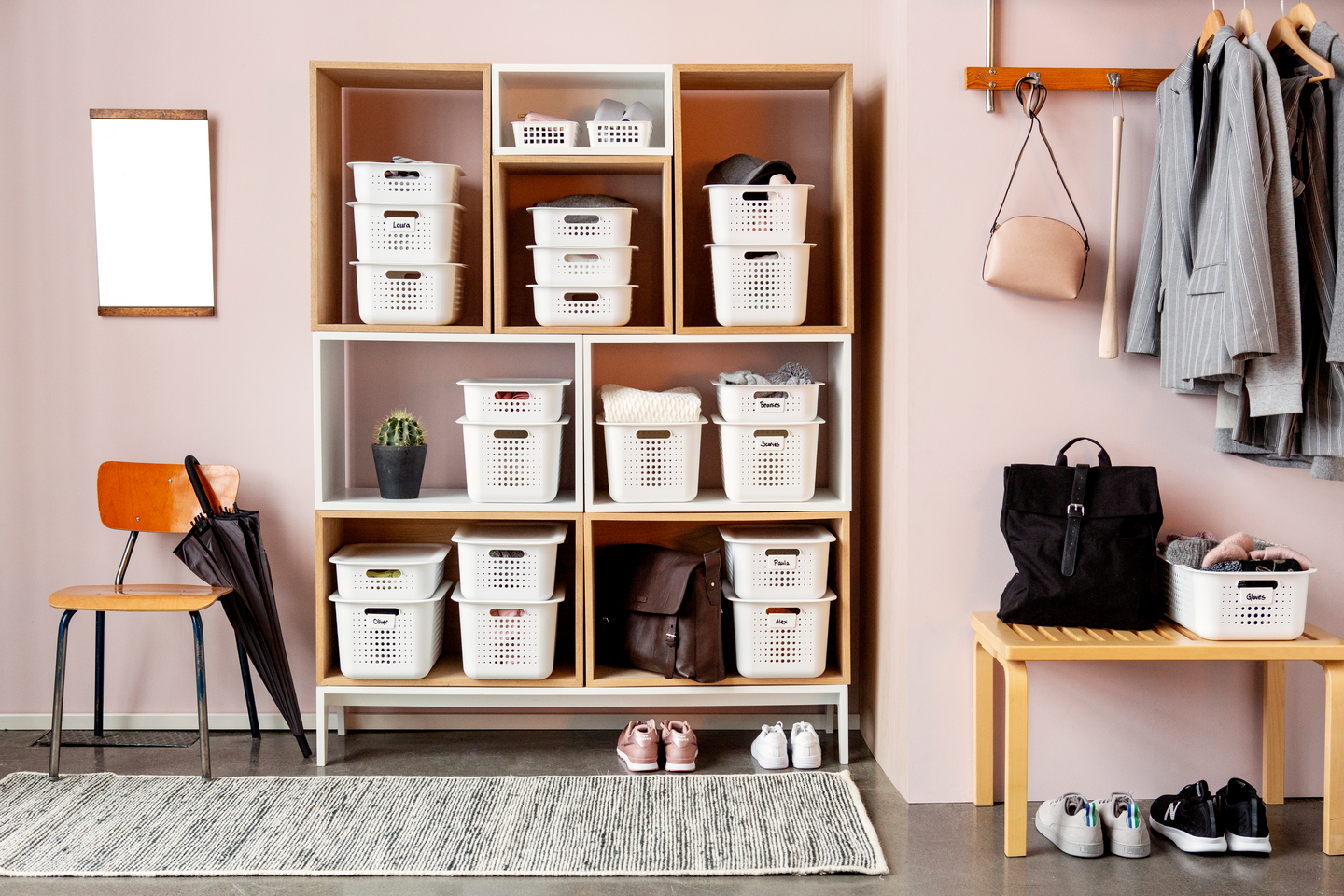 Säilytyskori Smartstore Basket 6l valkoinen