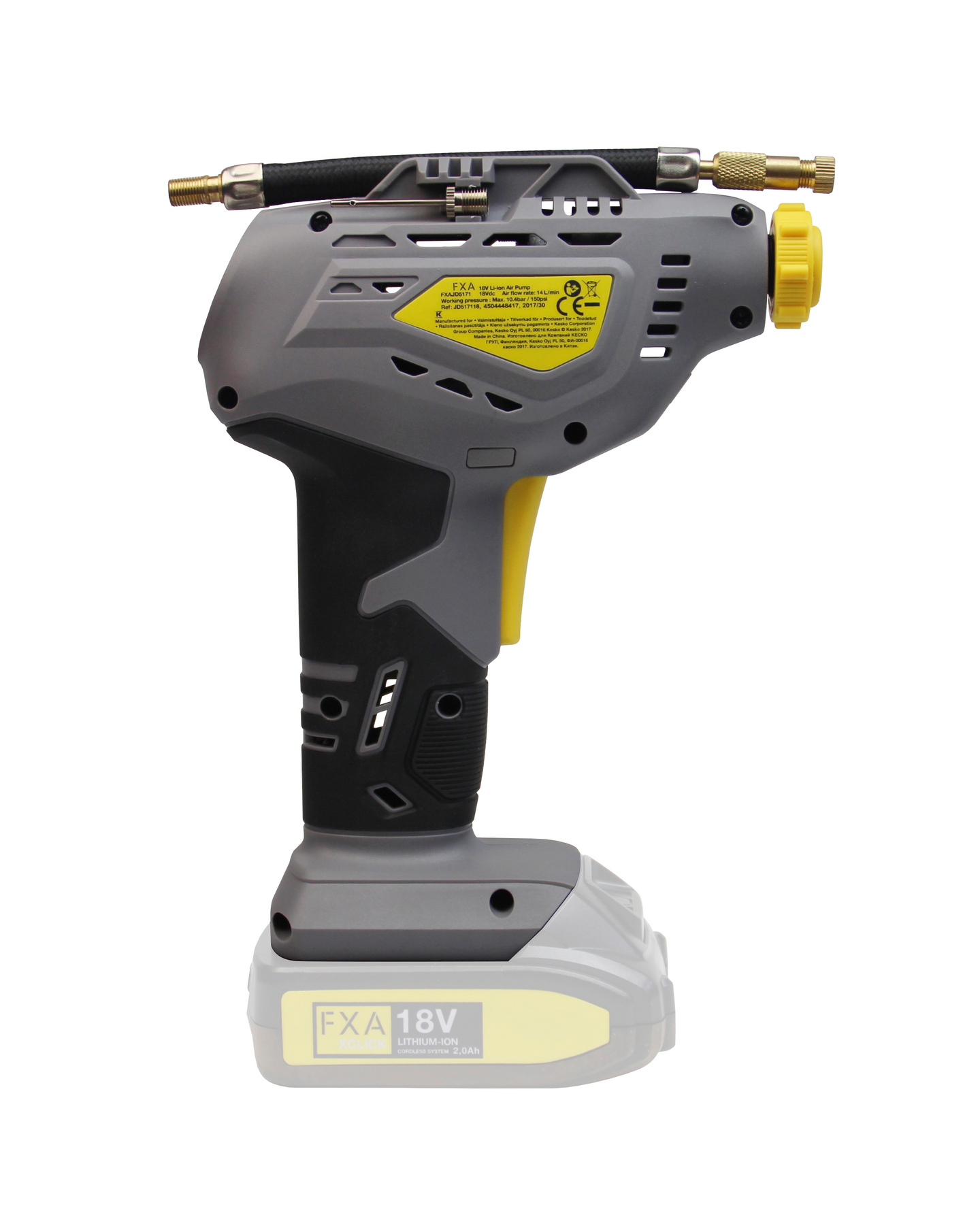 Akkuilmapumppu FXA 18V XCLICK runko