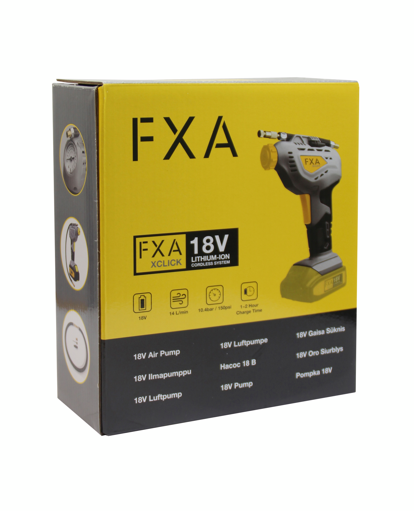 Akkuilmapumppu FXA 18V XCLICK runko