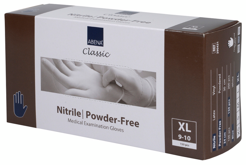 Kertakäyttökäsineet Abena 290420 Classic sininen nitriili 150kpl