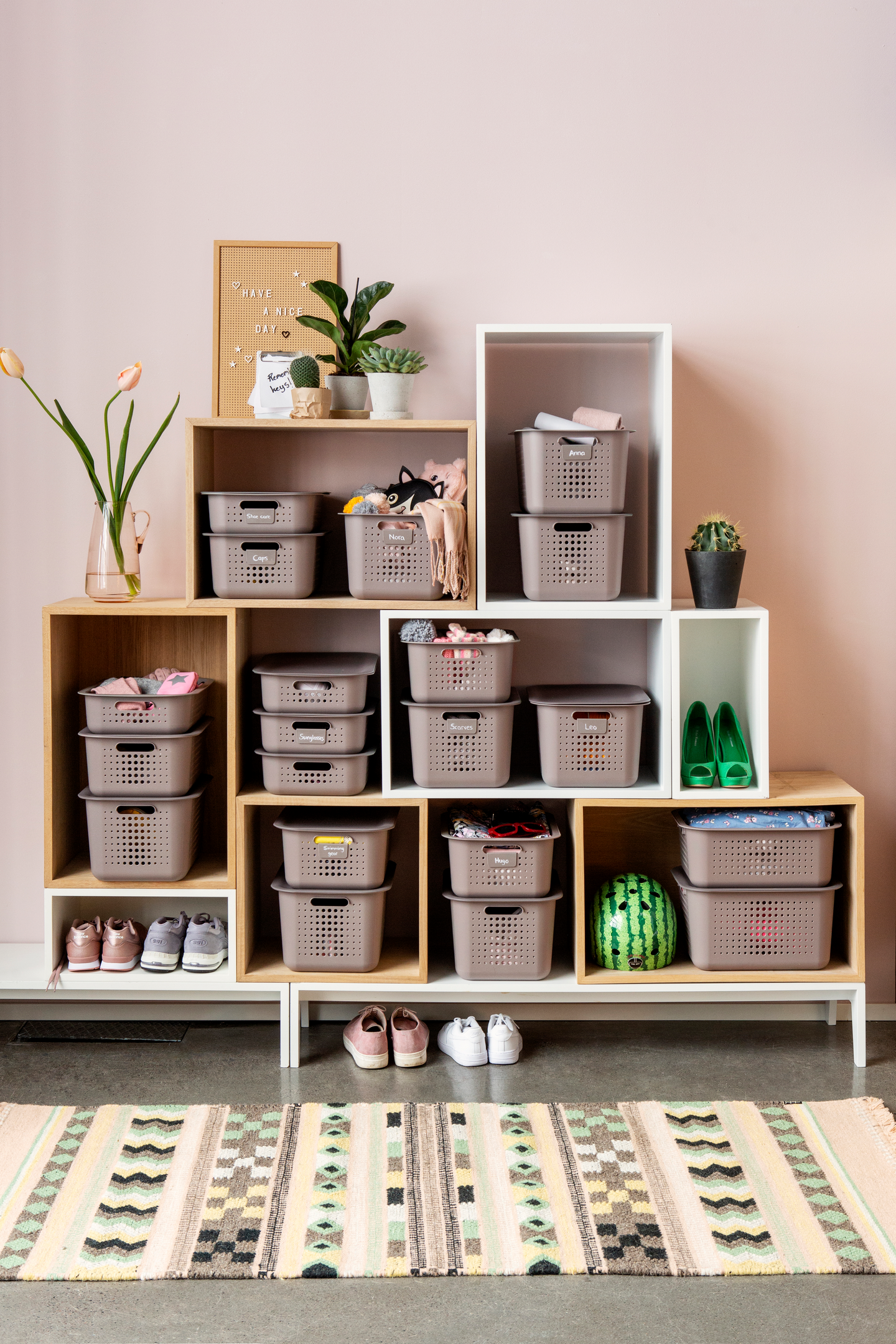 Säilytyskori Smartstore Basket 10l tummanharmaa