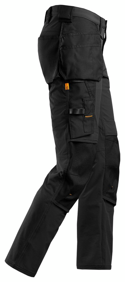 ARBETSBYXA SNICKERS WORKWEAR STRETCH AW HP SVART, STL 058