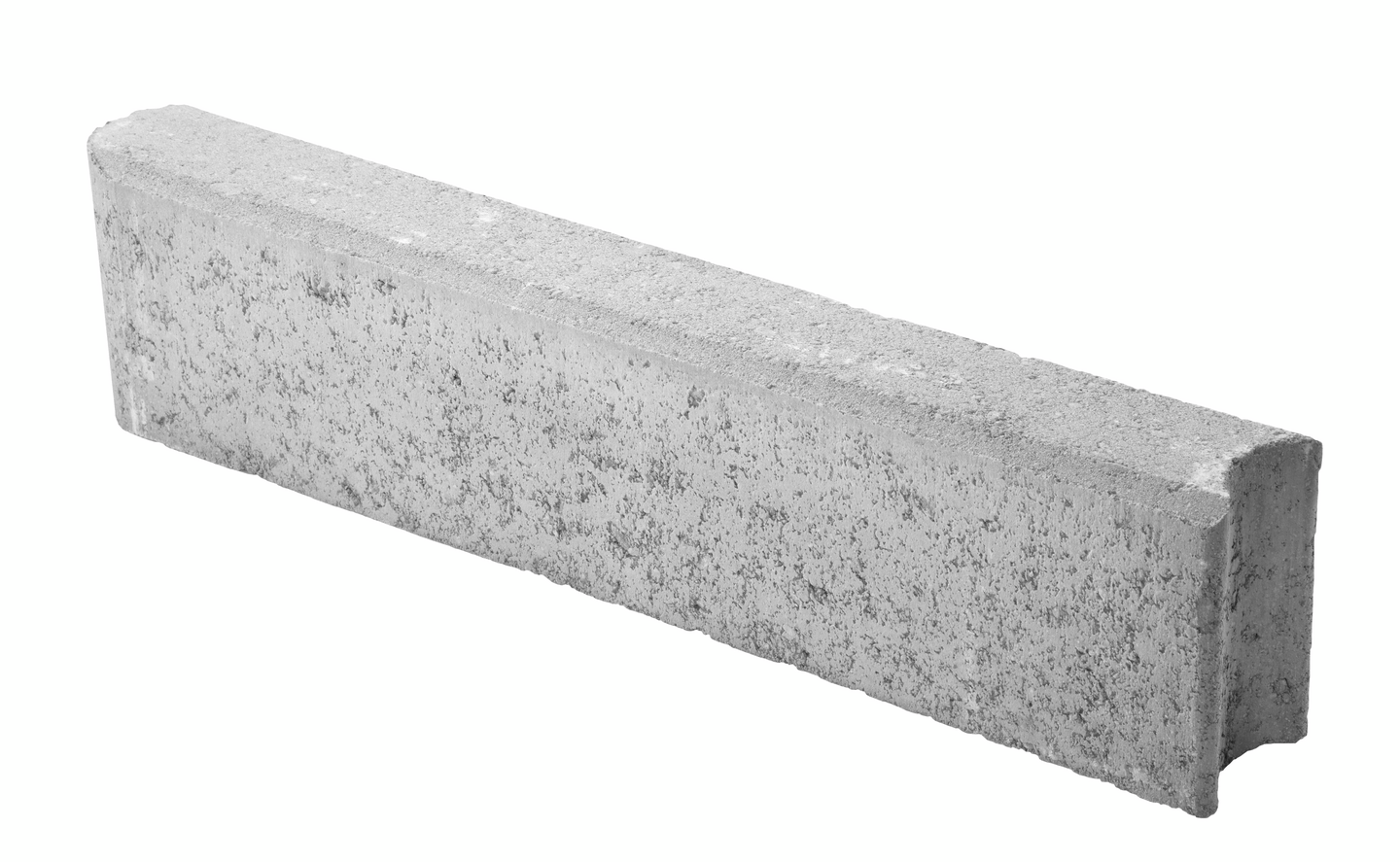 Nurmikon reunakivi Lakka 135x80x600mm harmaa