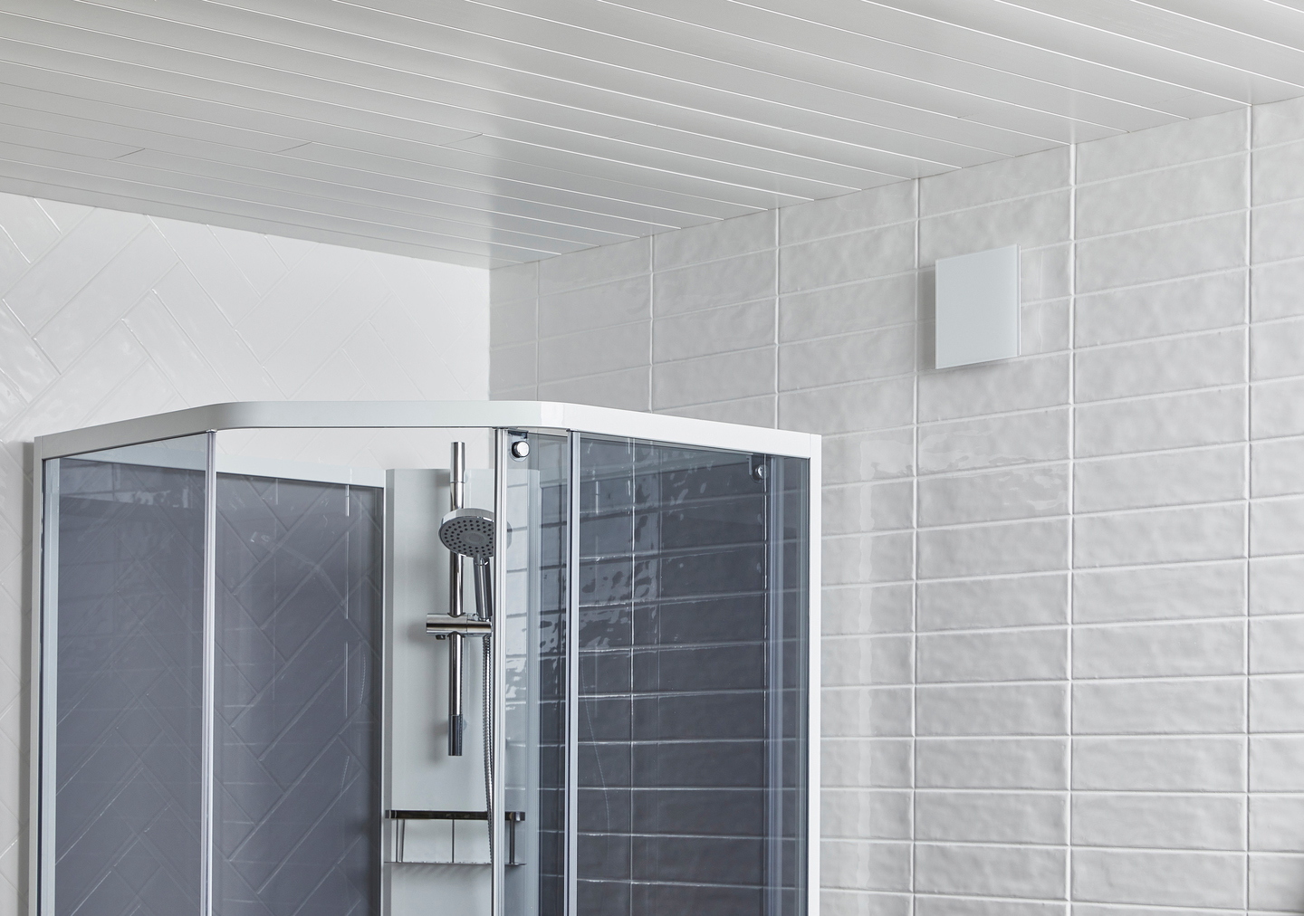 Suihkukaappi Cello Ocean 90x90cm savulasi/valkoinen profiili