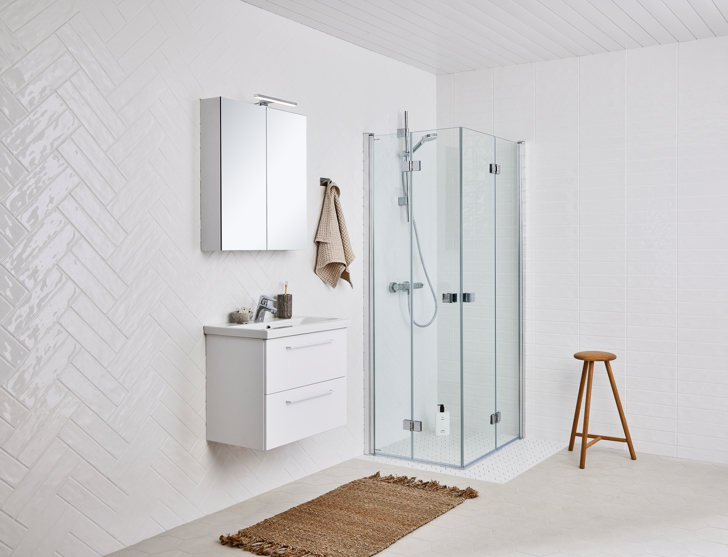 Suihkunurkka Cello Ice 90x90cm kirkas