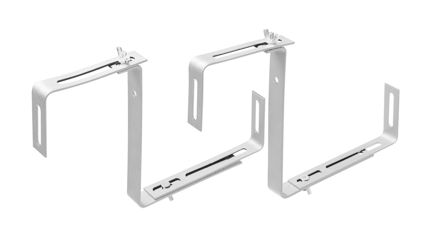 Parvekelaatikon tukiraudat Orthex valkoinen pari maks. 20kg