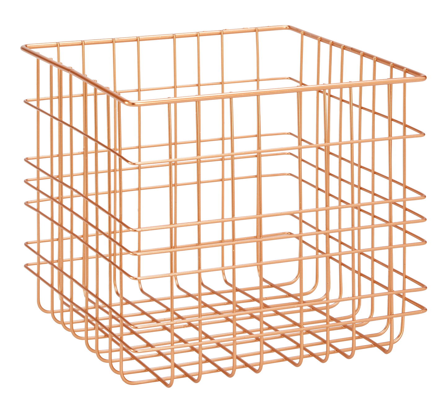 Metallikori Cello Lisa L 22,5x22,5x19,5cm ruusukulta