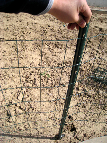 Aitatolppa FXA 122cm vihreä 80cm verkolle