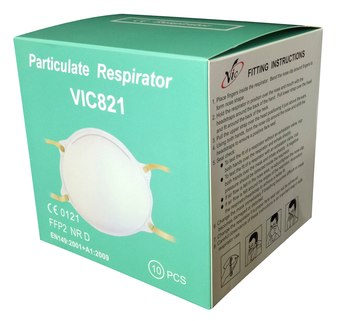 Hengityssuojain VIC821 FFP2 NR D 10kpl