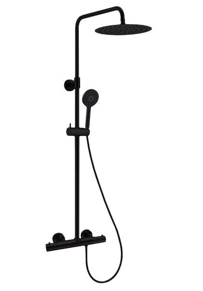 Suihkusetti NORO Studio CC150 Ø250 suihkuputkella musta