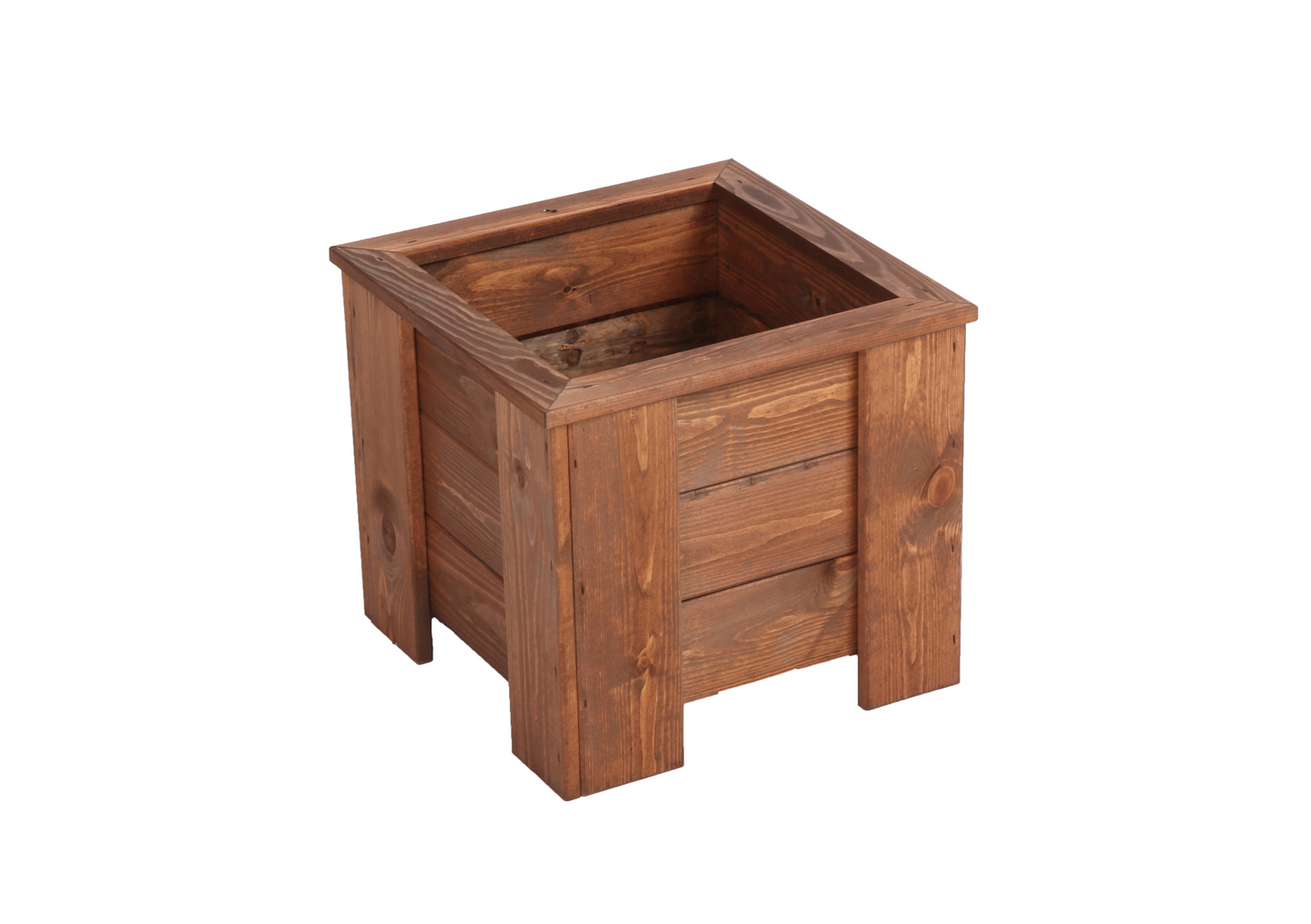 Kukkalaatikko Miljöökoriste 35x39x39cm nelikulmainen ruskea