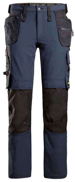 Stretch-housut Snickers riipputaskuilla 6271-9504 Navy-musta