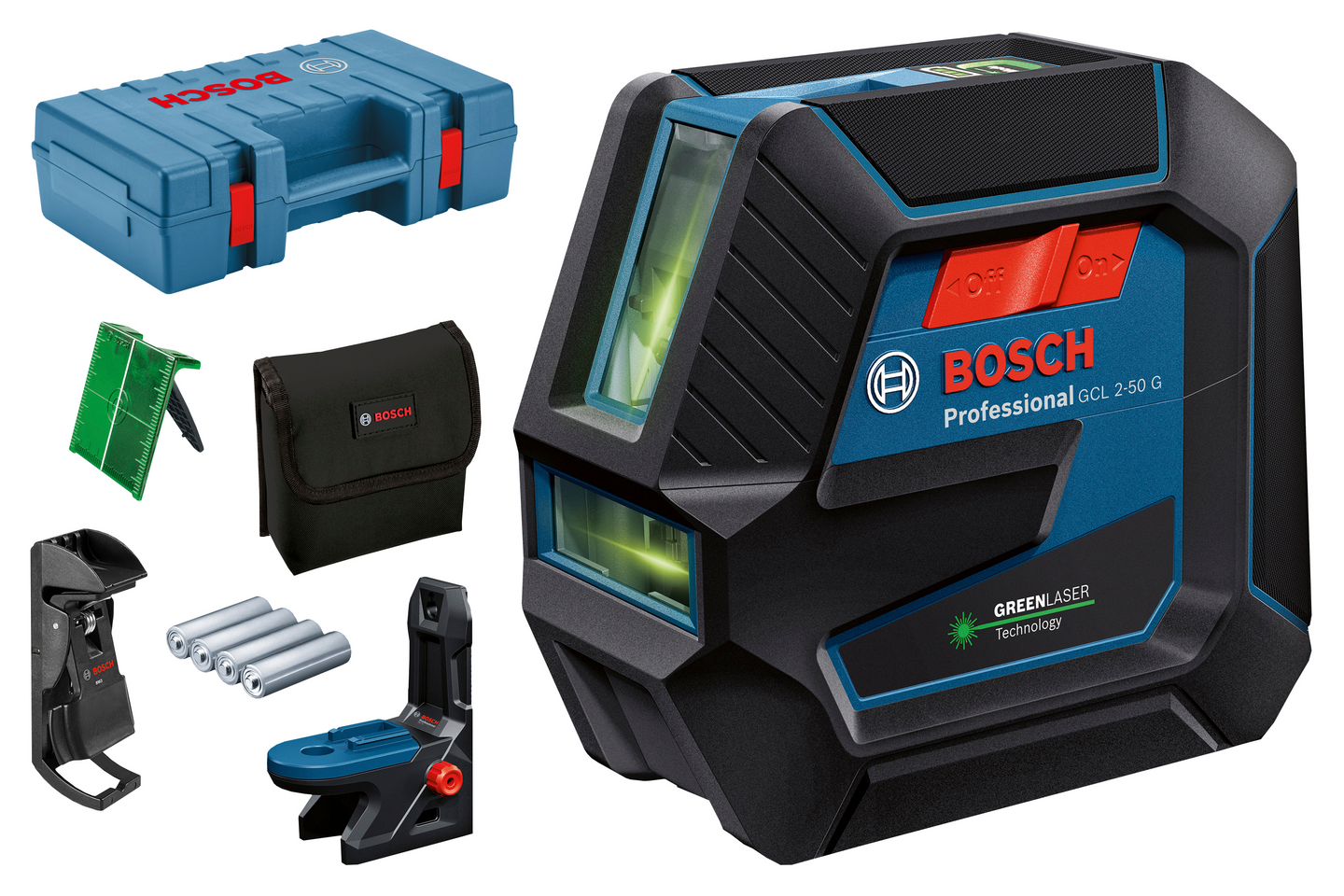 Yhdistelmälaser Bosch GCL 2-50 G RM10 DK10