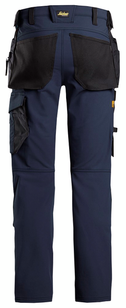 Stretch-housut Snickers riipputaskuilla 6271-9504 Navy-musta