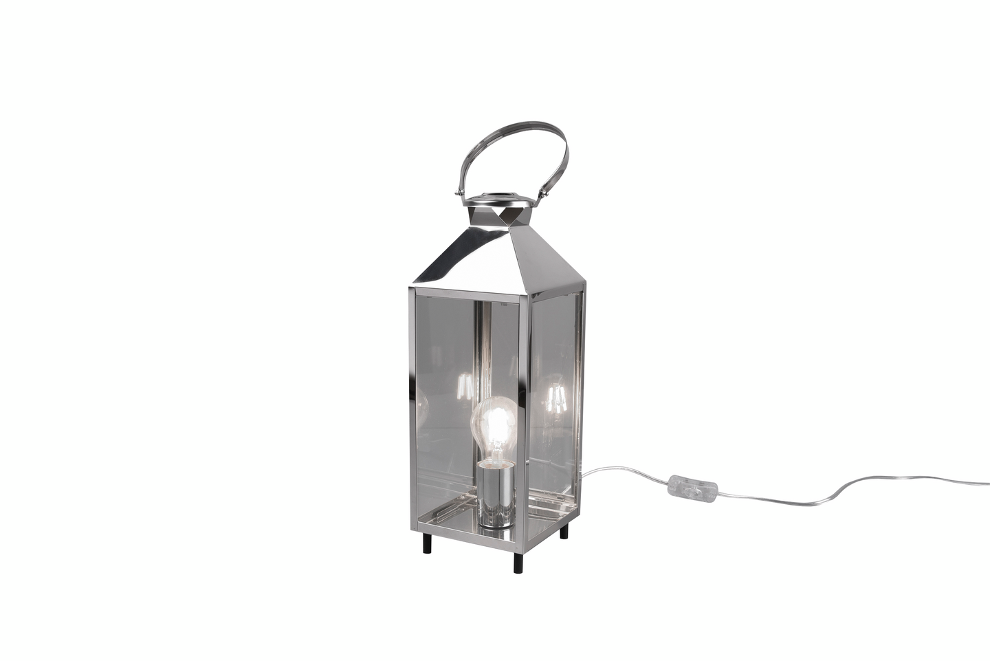 Pöytävalaisin TRIO Farola E27 40cm kromi