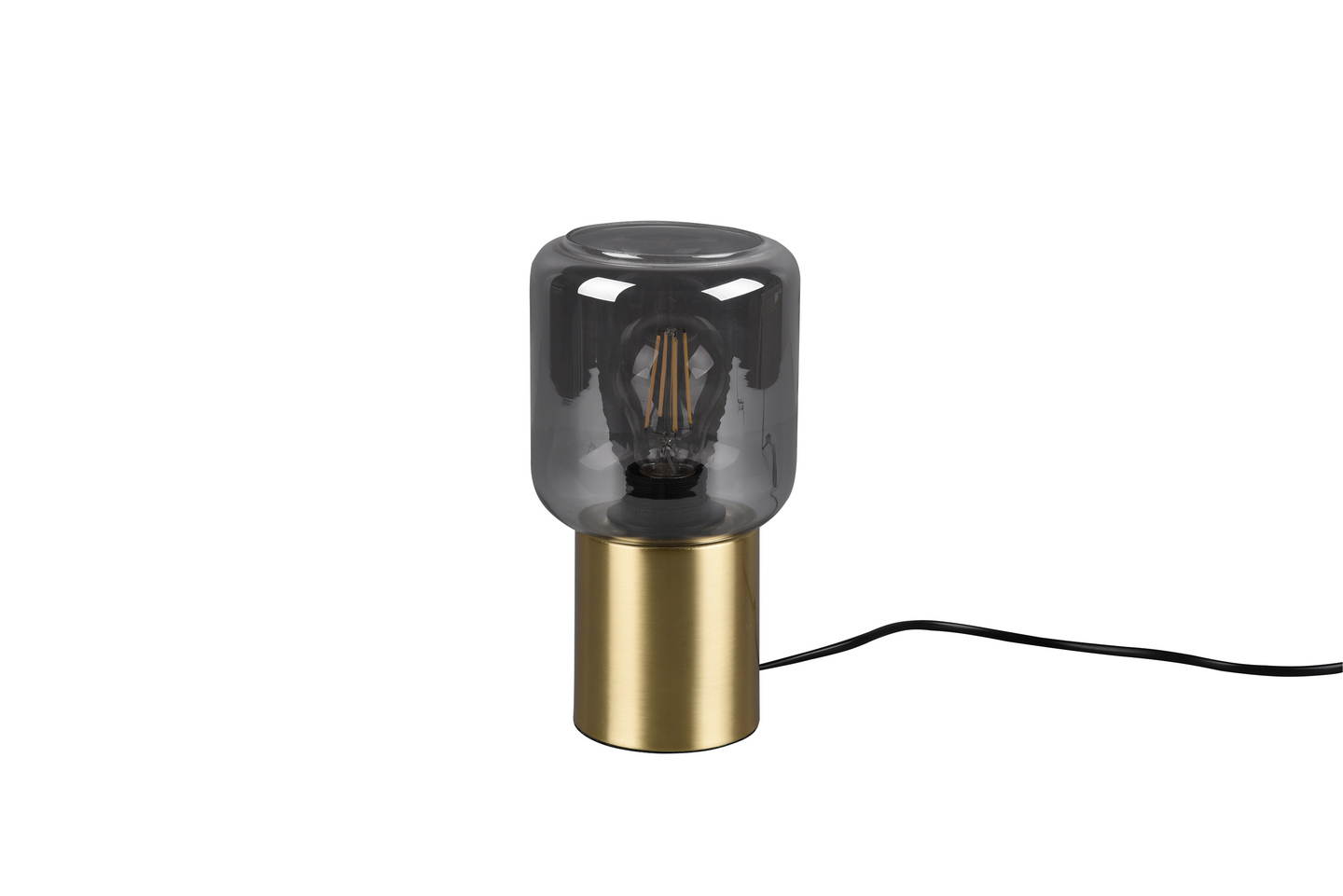 Pöytävalaisin TRIO Nico E27 mattamessinki