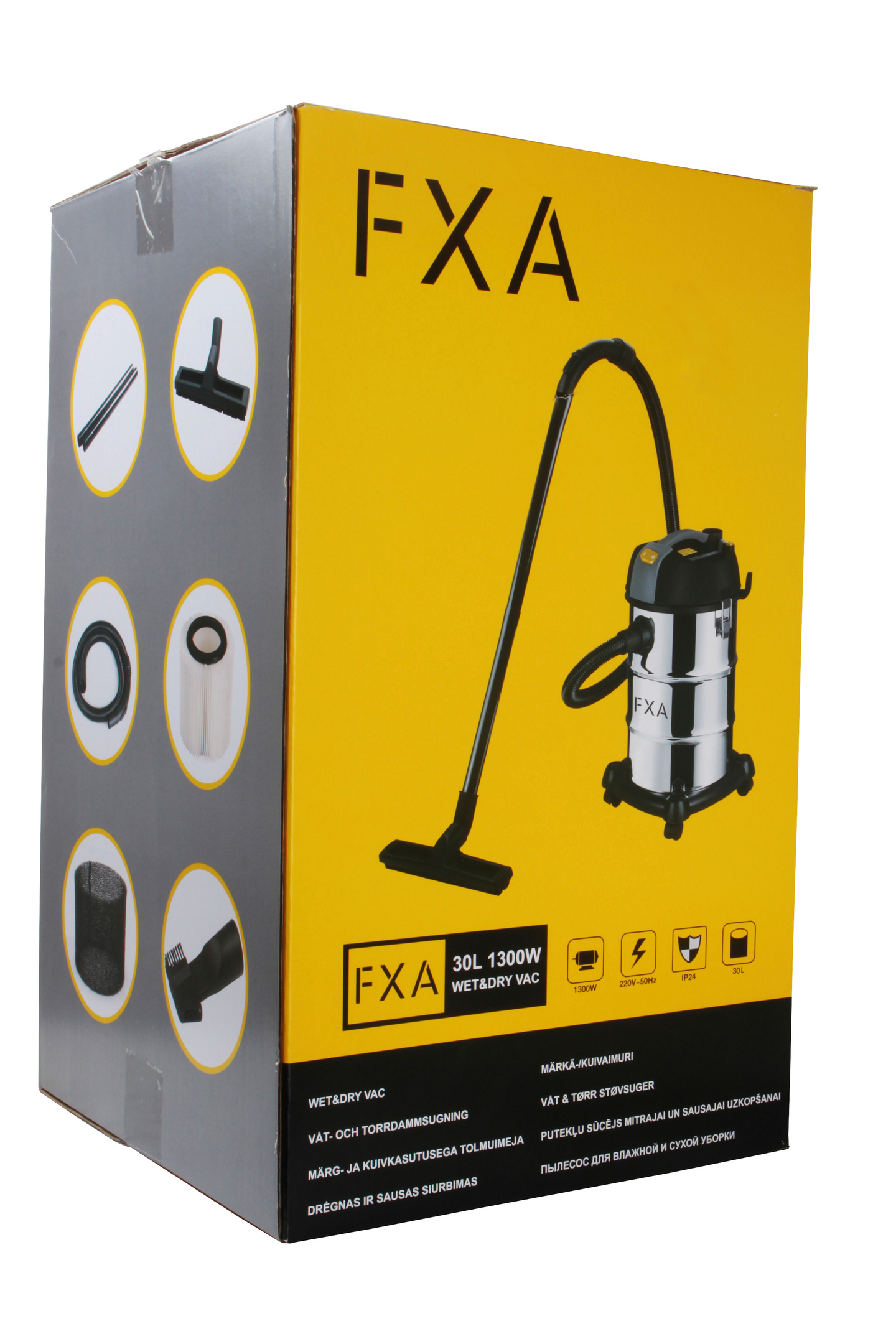 Märkä-kuivaimuri FXA 30l 1300W teräs