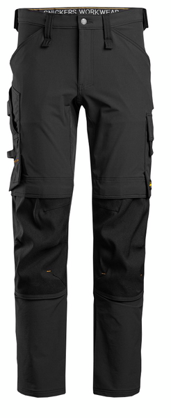 Stretch-housut Snickers 6371-0404 musta