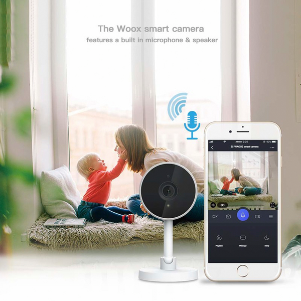 Kamera-ip Woox WiFi 1080p käännettävä jalka