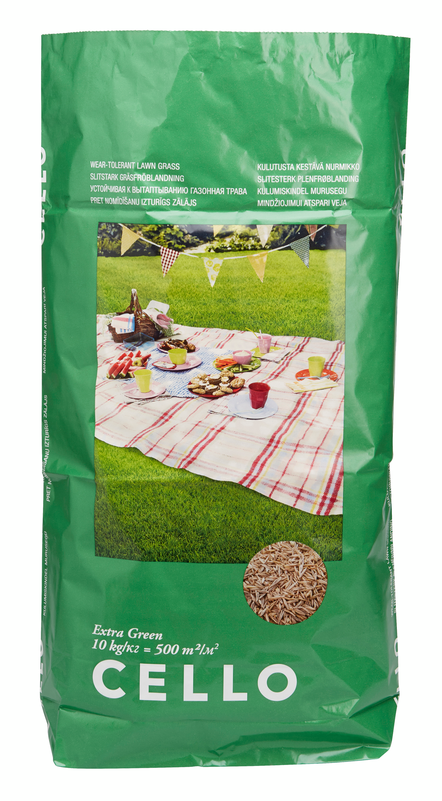 Nurmikkoseos Cello Extra Green 10kg