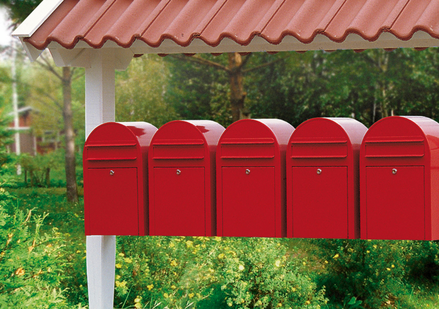 Postilaatikko BOBI CLASSIC punainen