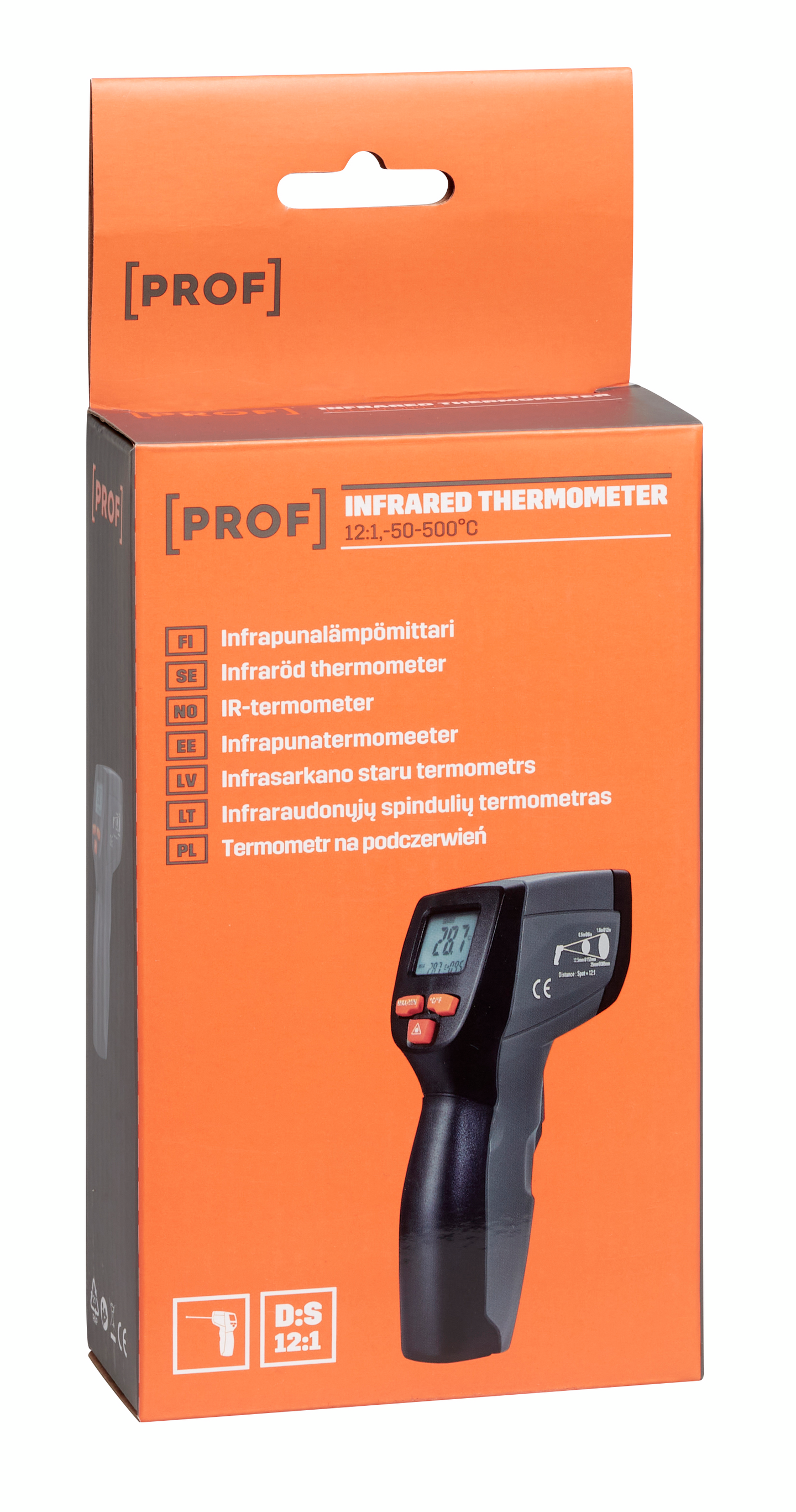 INFRARÖD THERMOMETER 121 PROF 50-500C