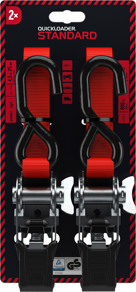 Kuormaliina QUICKLOADER Standard QSD800LD 25mm x 4,5m 400/800kg 2kpl
