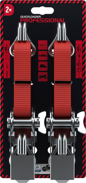 Kuormaliina QUICKLOADER professional qpl900ld 25mmx5m 450/900kg 2kpl