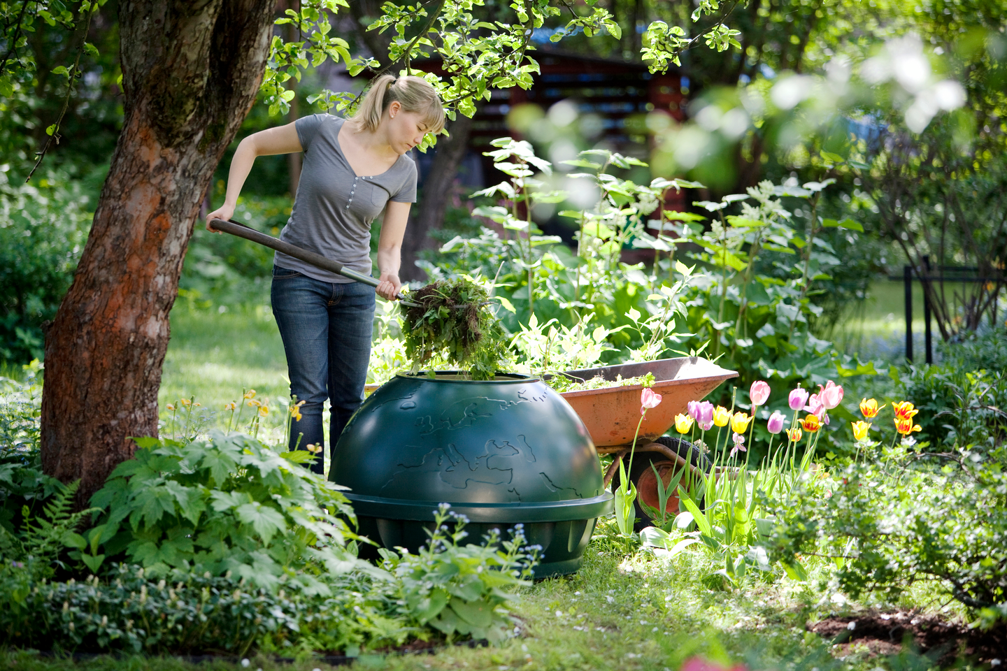 Puutarha- ja mökkikompostori Kekkilä Kestävä+ 310l vihreä