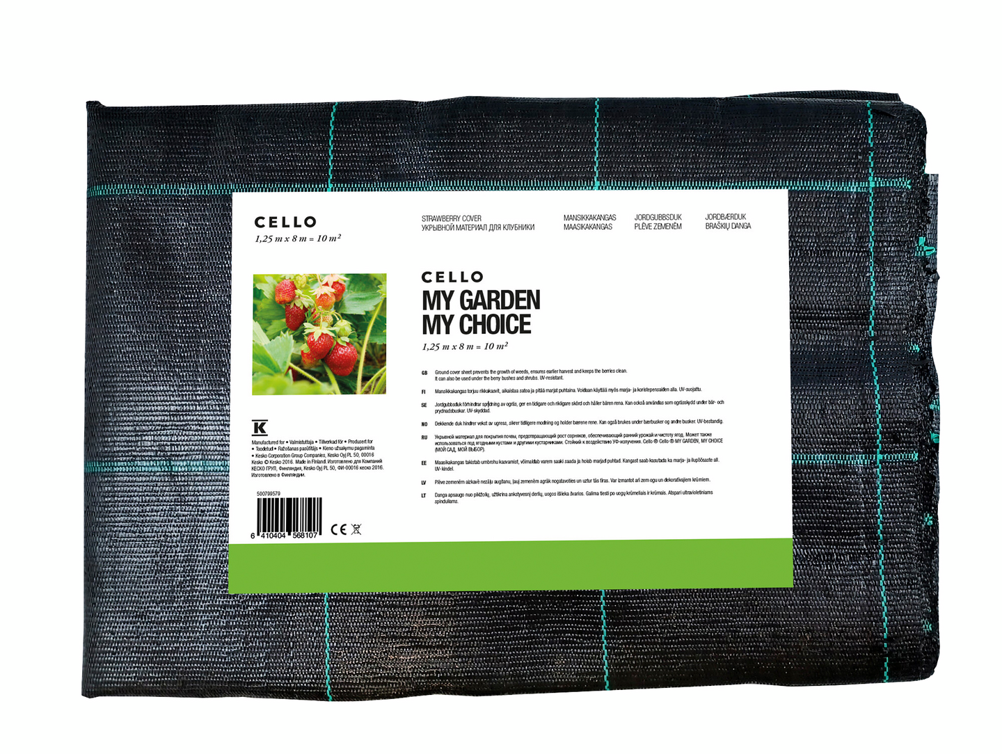 Mansikka-/katekangas Cello 1,25x8m