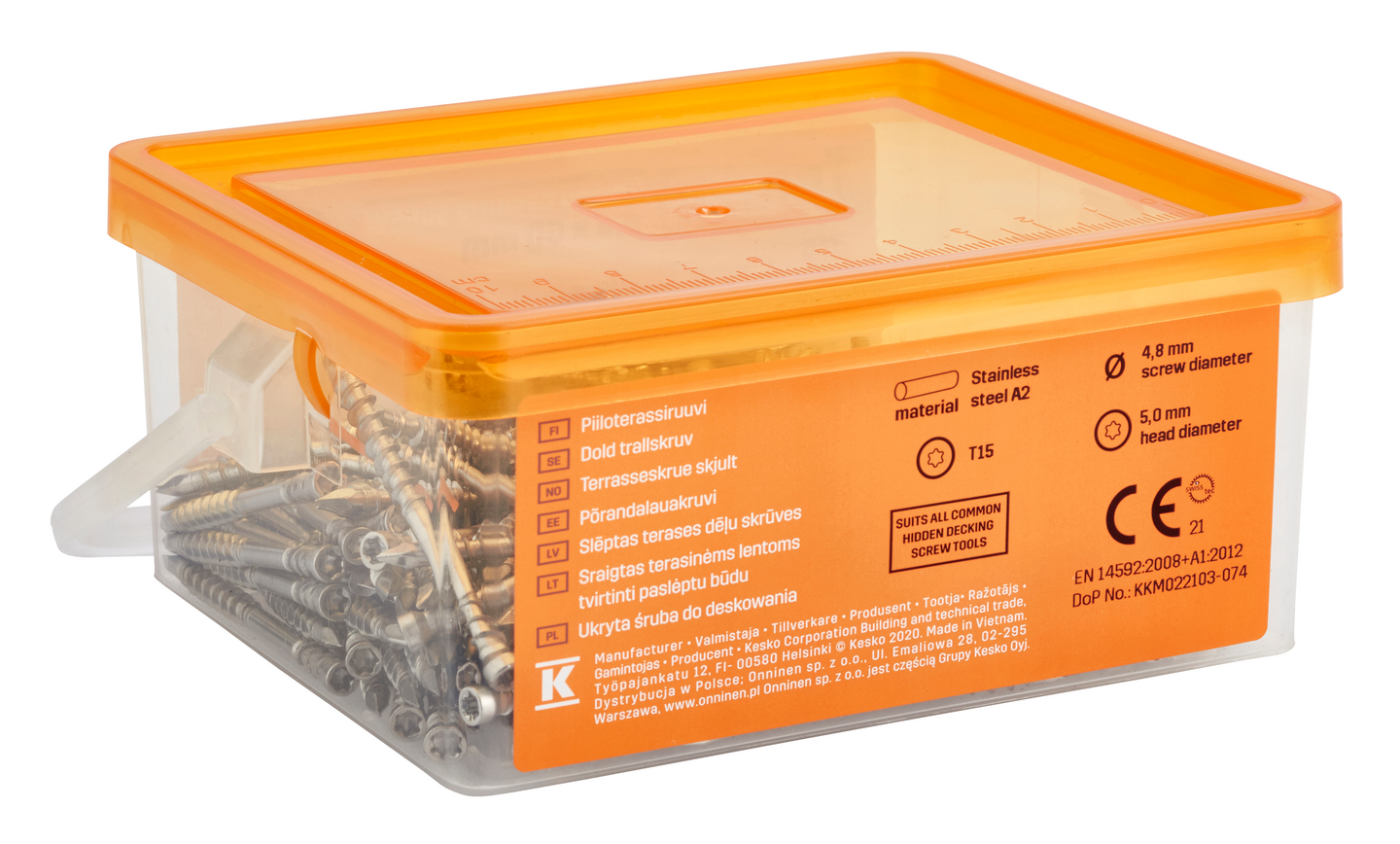 TRALLSKRUV PROF A2 4,8X60 DOLD T15 200ST