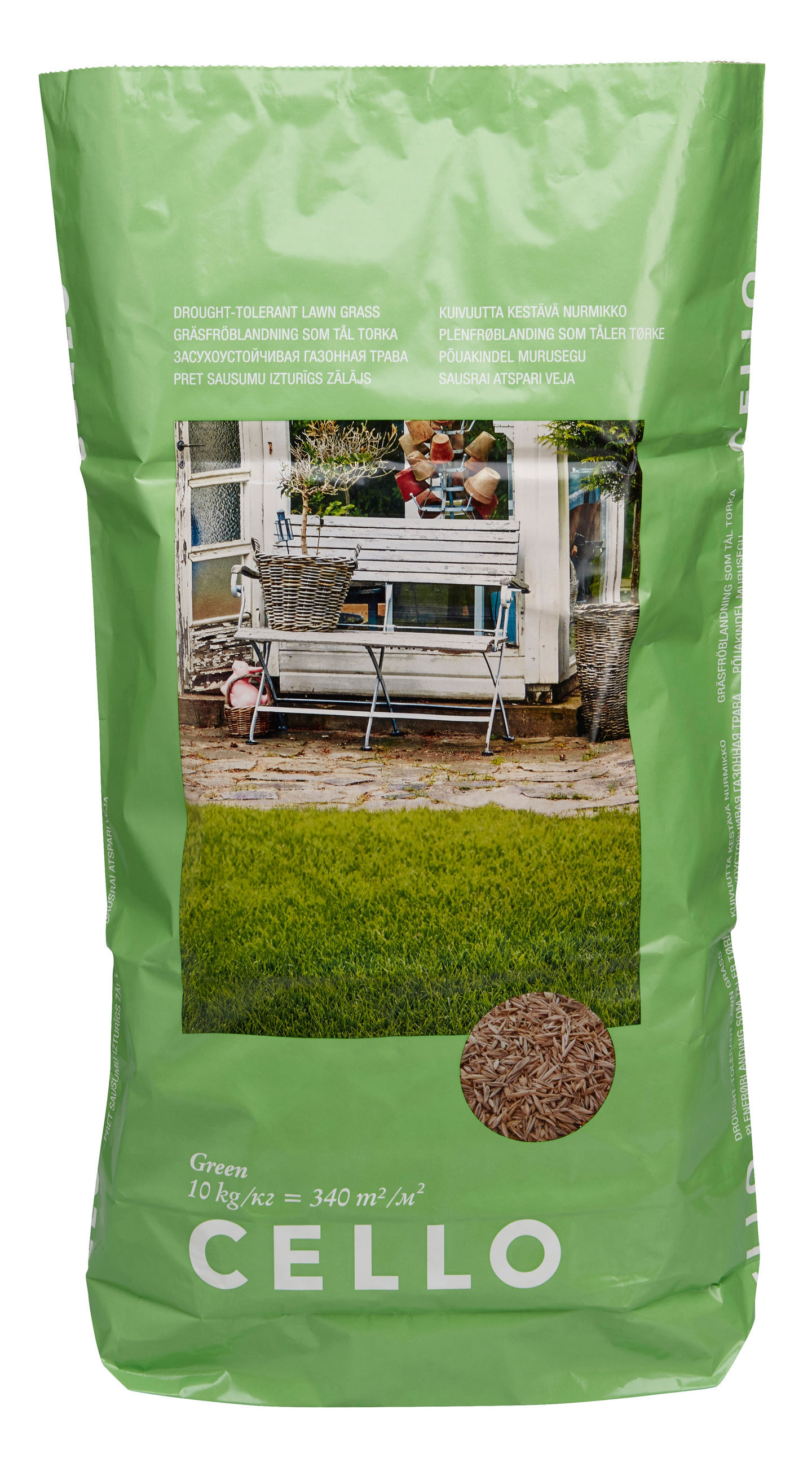 Nurmikkoseos Cello Green 10kg