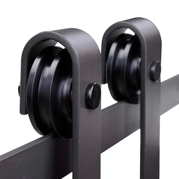 Liukuoven helasarja Pisla Deco teräs musta