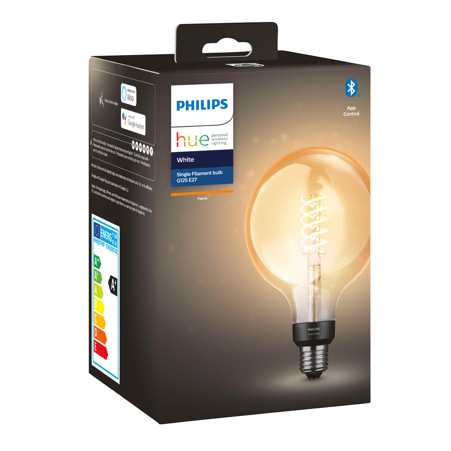 Led-lamppu Philips Hue 550lm 7W G125 E27 White