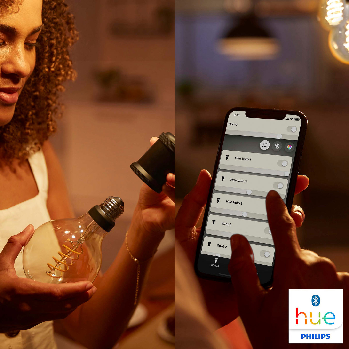 Led-lamppu Philips Hue 550lm 7W G125 E27 White