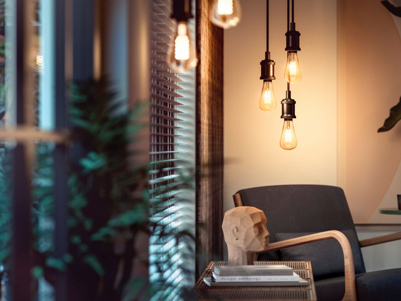 Led-lamppu Philips Hue 550lm 7W ST72 E27 White