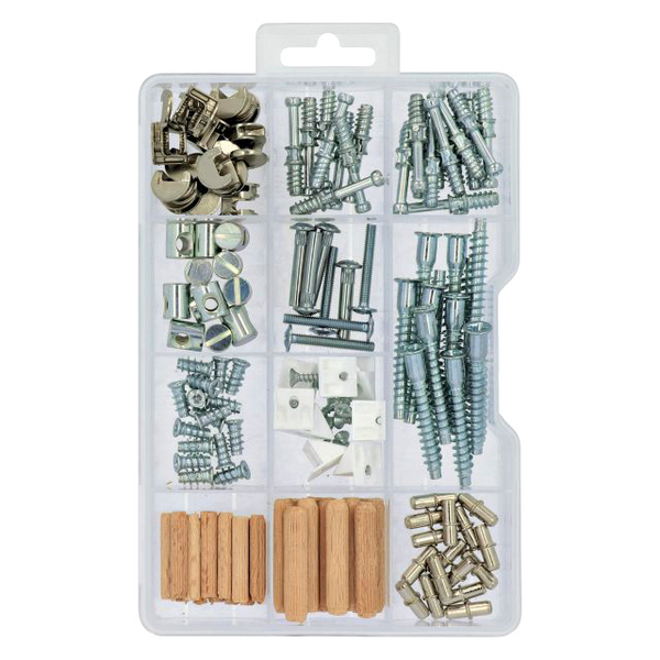 Huonekaluruuvilajitelma Suki Mixbox 124kpl