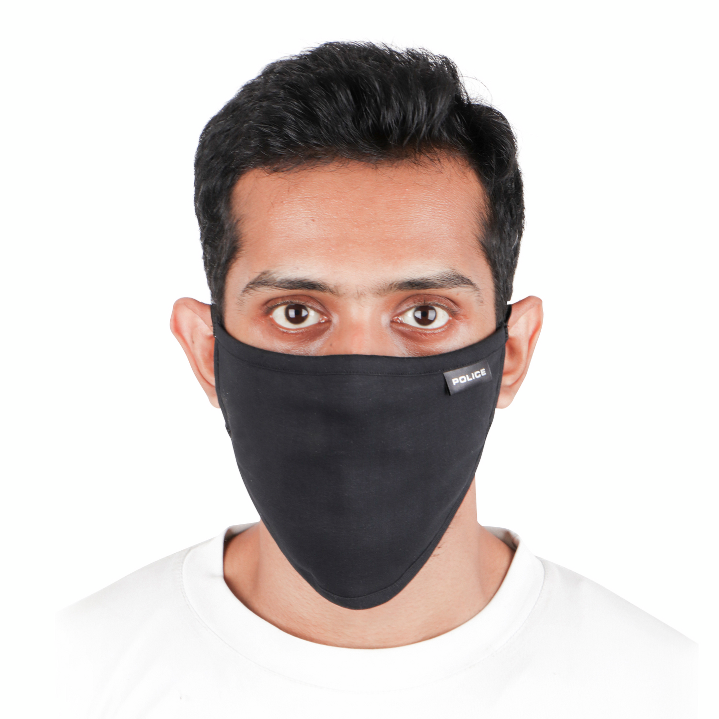 Kasvomaski Police kankainen musta 1kpl