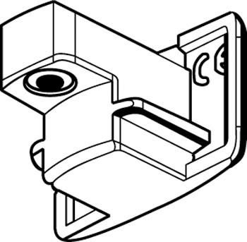 Päätykappale Global Trac GB41-3 valkoinen