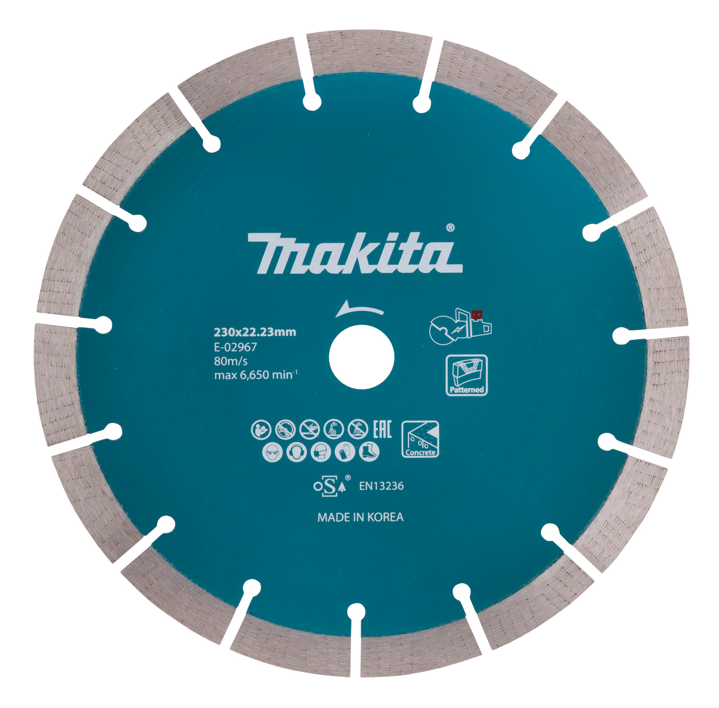 Timanttikatkaisulaikka Makita 230x22,23mm akkukäyttöiset laikkaleikkurit