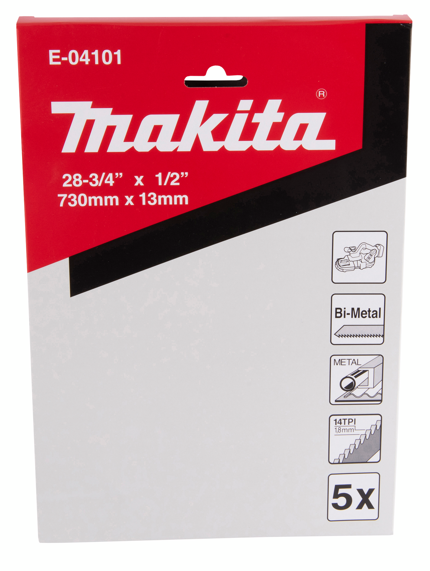 Vannesahanterä Makita 730x13mm 14tpi 5kpl bimetalli